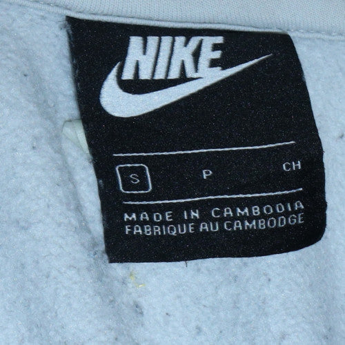 Mens UK Size S Nike Grey Full Zip Sweatshirt