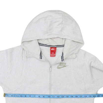 Nike Boys Grey Full Zip Hoodie Size 13-15 Years Fleece Sweatshirt