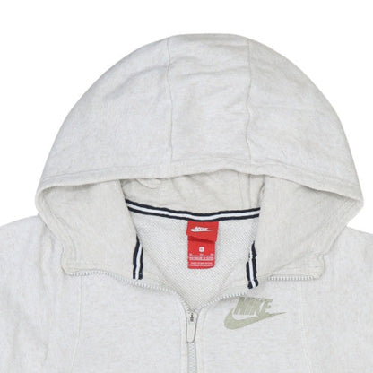 Nike Boys Grey Full Zip Hoodie Size 13-15 Years Fleece Sweatshirt