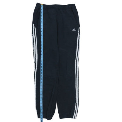 Adidas Boys Black Track Pants 10 Years Elastic Waist Pockets Joggers