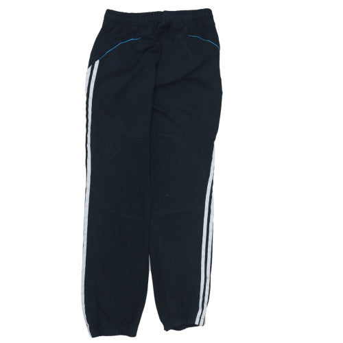 Adidas Boys Black Track Pants 10 Years Elastic Waist Pockets Joggers