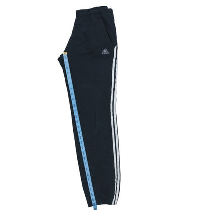 Adidas Boys Black Track Pants 10 Years Elastic Waist Pockets Joggers