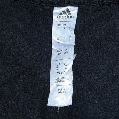 Mens UK Size L adidas Black Pullover Hoodie
