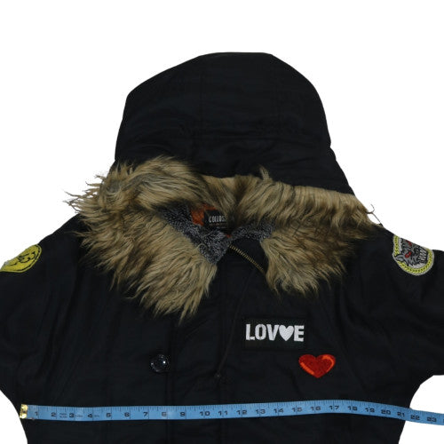 Womens UK Size S Colloseum Black Puffer Jacket