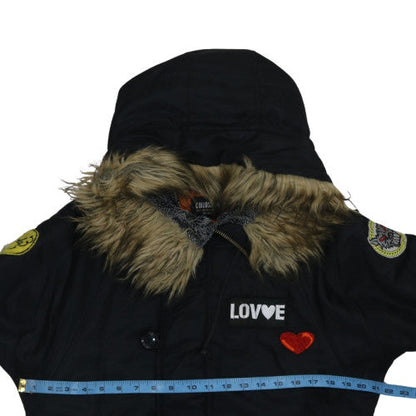 Womens UK Size S Colloseum Black Puffer Jacket