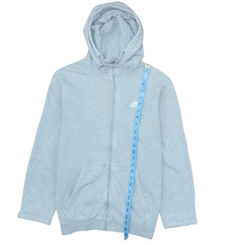 Mens UK Size M Nike Grey Full Zip Hoodie