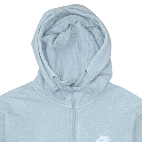 Mens UK Size M Nike Grey Full Zip Hoodie