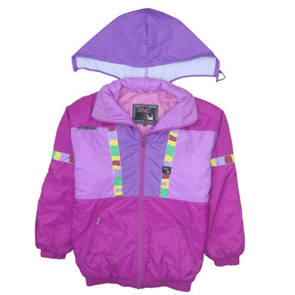 SNC Girls Pink Colourblock Hooded Puffer Ski Jacket 14 Years Winter Coat