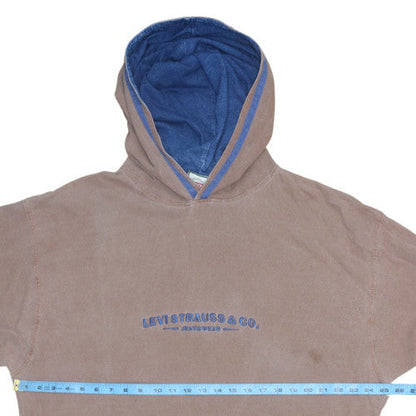 Mens UK Size XL Levi's Brown Pullover Hoodie
