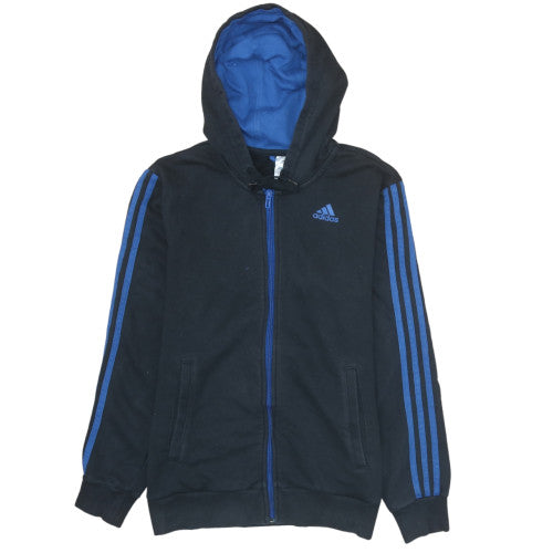 Mens UK Size S adidas Black Full Zip Hoodie