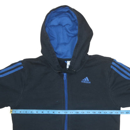 Mens UK Size S adidas Black Full Zip Hoodie