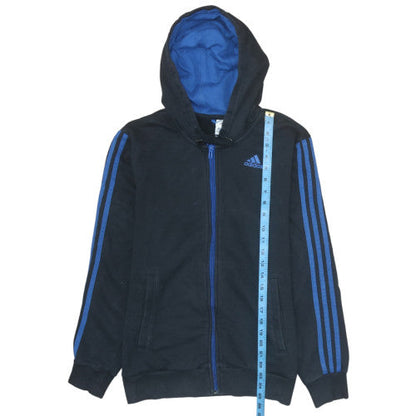Mens UK Size S adidas Black Full Zip Hoodie
