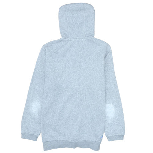 Adidas Boys Grey Full Zip Hoodie 13-14 Years L Logo Sportswear