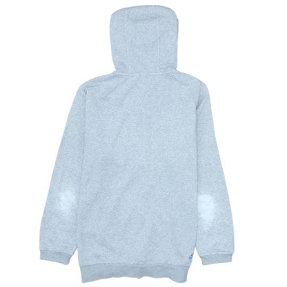 Adidas Boys Grey Full Zip Hoodie 13-14 Years L Logo Sportswear