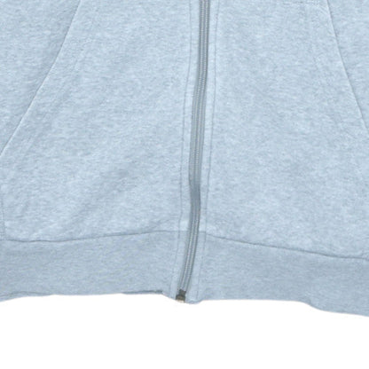 Adidas Boys Grey Full Zip Hoodie 13-14 Years L Logo Sportswear