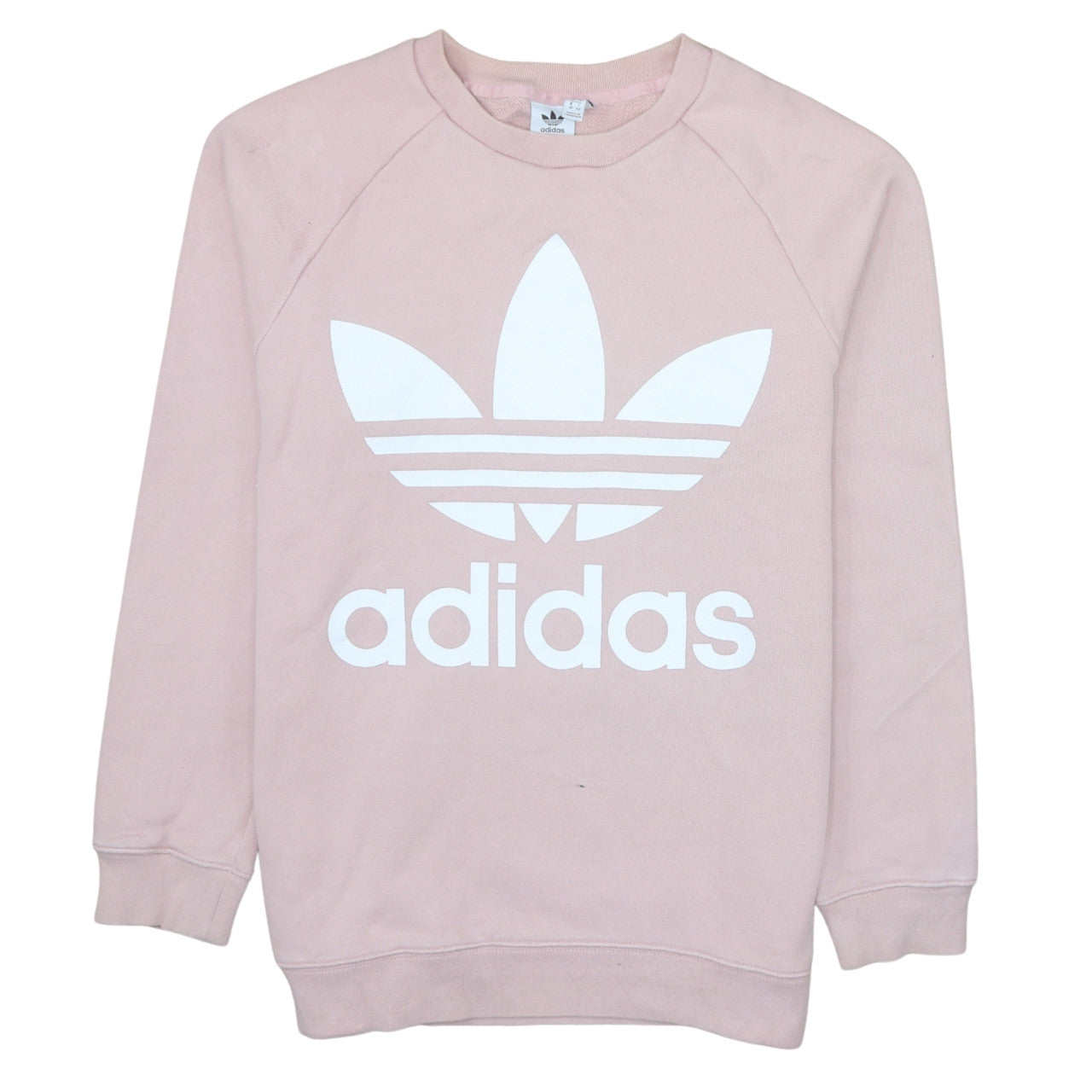 Womens UK Size 10 adidas Pink Pullover Sweatshirt