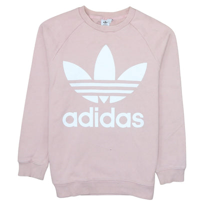 Womens UK Size 10 adidas Pink Pullover Sweatshirt