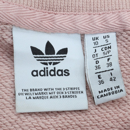 Womens UK Size 10 adidas Pink Pullover Sweatshirt