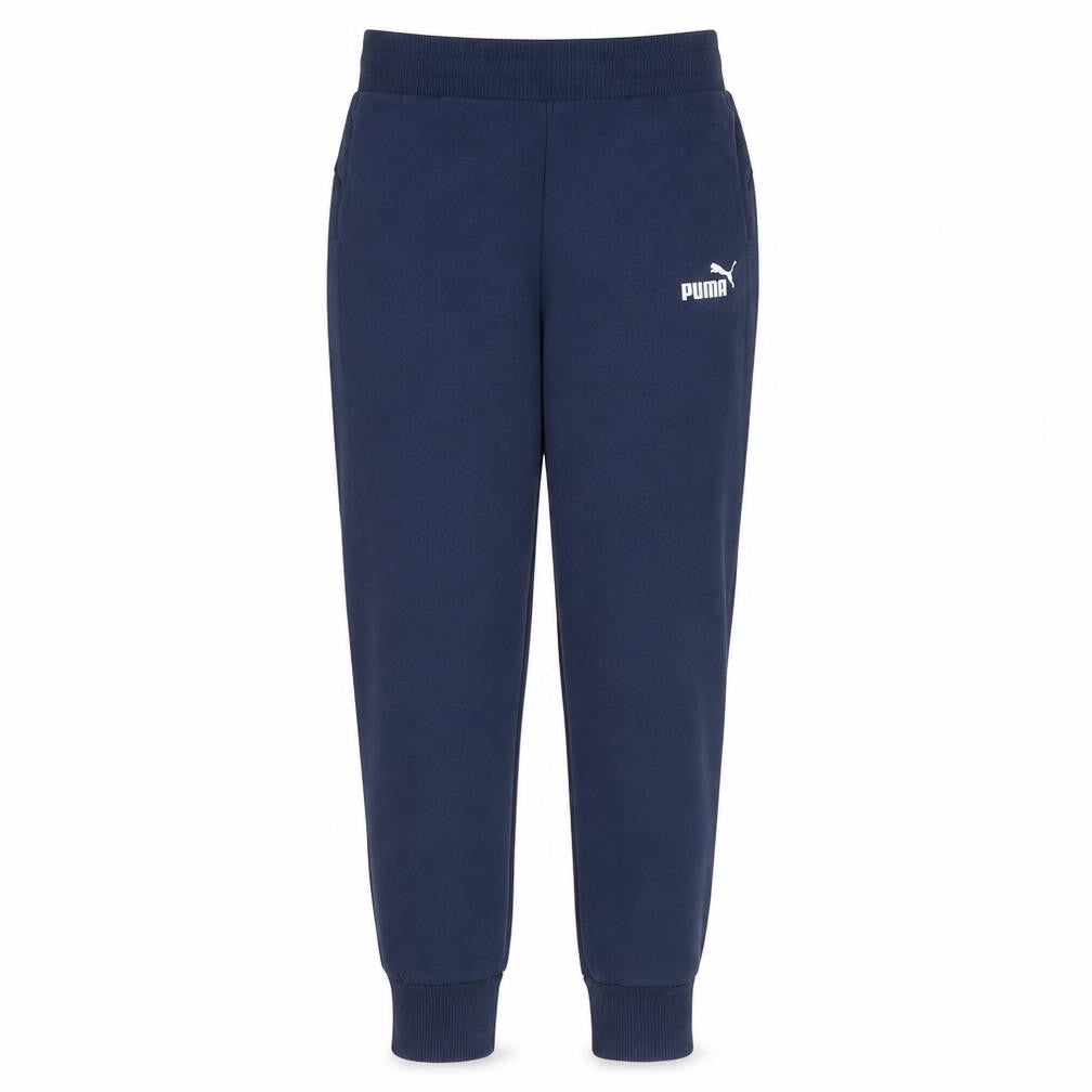Front view of Puma women’s blue joggers uk 8 sweatpants elastic waist