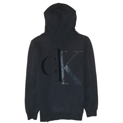 Mens UK Size S Calvin Klein Jeans Black Pullover Hoodie