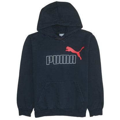 Mens UK Size S PUMA Black Pullover Hoodie