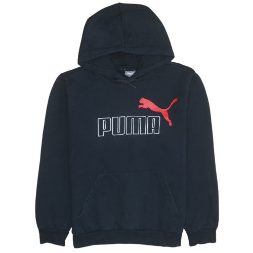 Mens UK Size S PUMA Black Pullover Hoodie