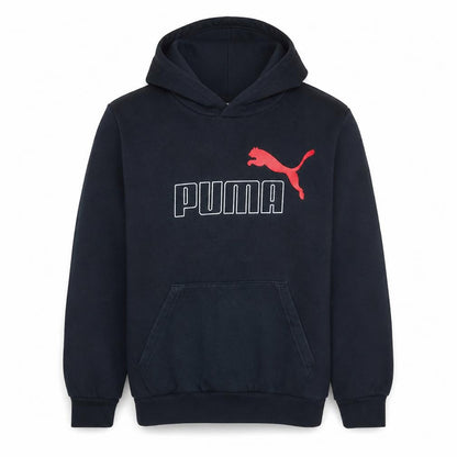 Mens UK Size S PUMA Black Pullover Hoodie