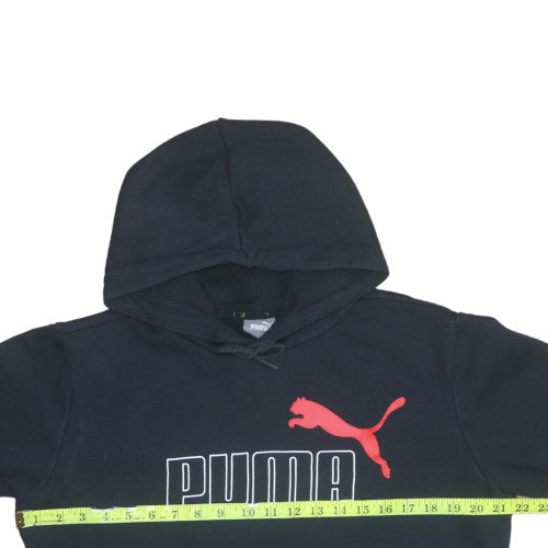 Mens UK Size S PUMA Black Pullover Hoodie