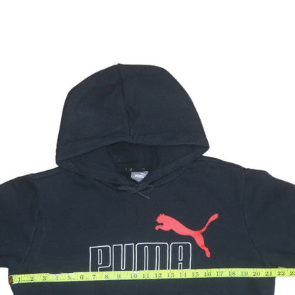 Mens UK Size S PUMA Black Pullover Hoodie