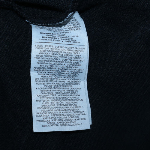 Mens UK Size S Nike Black Pullover Hoodie