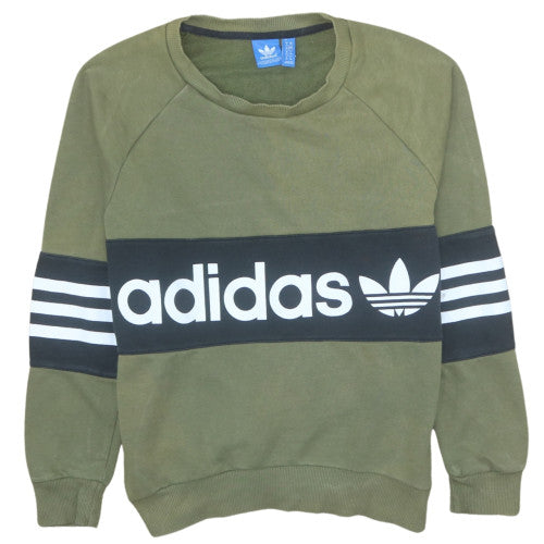 Womens UK Size 6 adidas Green Pullover Sweatshirt