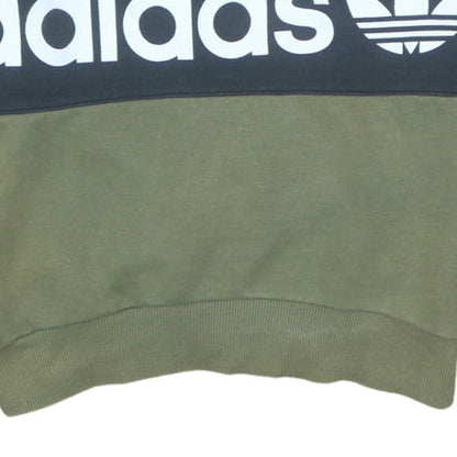 Womens UK Size 6 adidas Green Pullover Sweatshirt