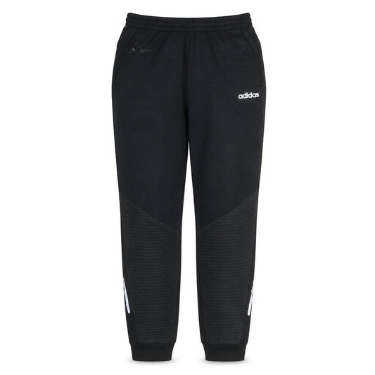 Front view of Adidas men’s black m jogger sweatpants with reflective details