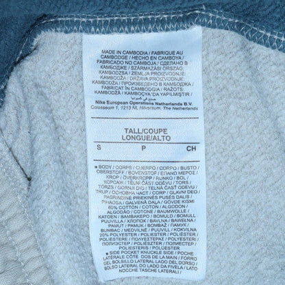 Nike Men's Grey Colourblock Fleece Jogger Trousers Size S Tall