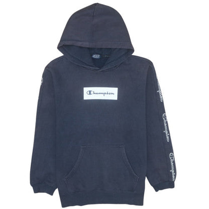 Mens UK Size M Champion Blue Pullover Hoodie