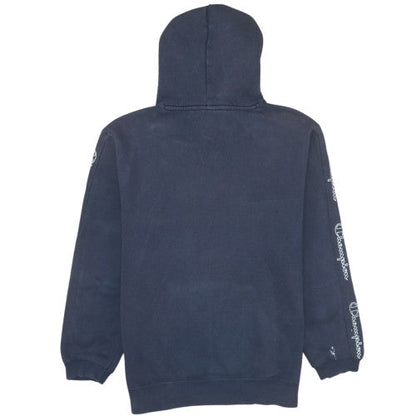 Mens UK Size M Champion Blue Pullover Hoodie