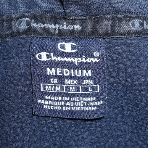 Mens UK Size M Champion Blue Pullover Hoodie