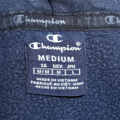 Mens UK Size M Champion Blue Pullover Hoodie