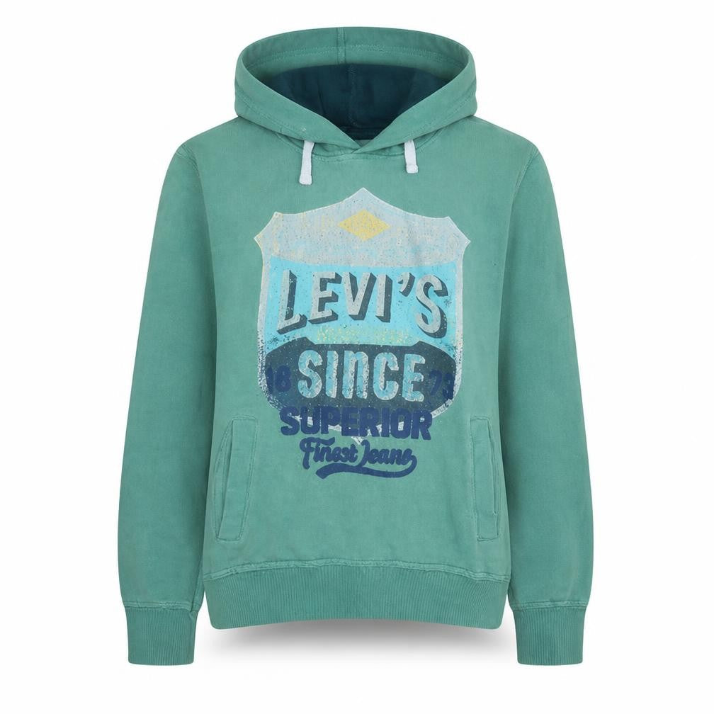 Womens UK Size 16 Levi's Green Pullover Hoodie