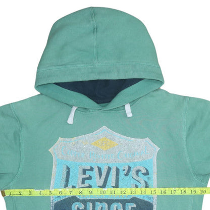 Womens UK Size 16 Levi's Green Pullover Hoodie