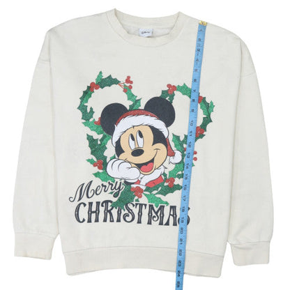 Womens UK Size M Disney Ivory Pullover Sweatshirt