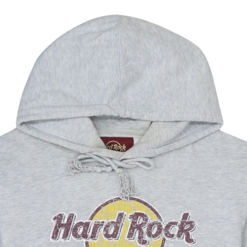 Mens UK Size L Hard Rock Cafe Grey Pullover Hoodie