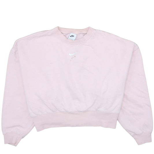 Womens UK Size XS Nike Pink Pullover Sweatshirt