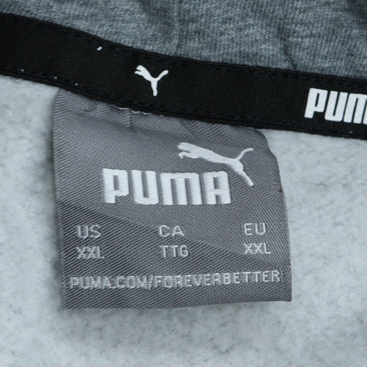 Mens UK Size 2XL PUMA Grey Pullover Hoodie