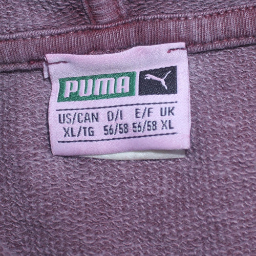Mens UK Size XL PUMA Purple Pullover Hoodie