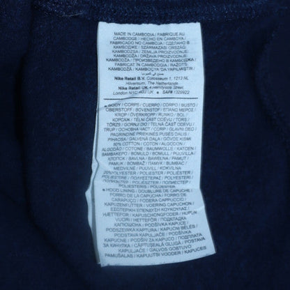 Mens UK Size M Nike Blue Pullover Hoodie