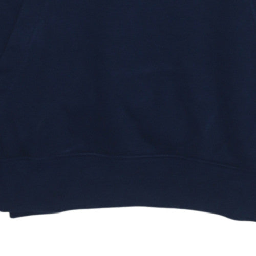 Mens UK Size M Nike Blue Pullover Hoodie