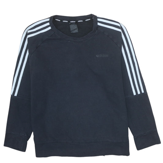 Womens UK Size 14 adidas Black Pullover Sweatshirt
