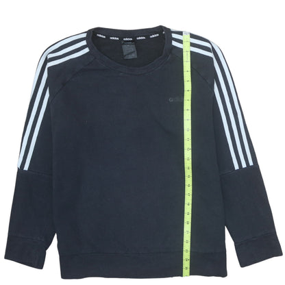 Womens UK Size 14 adidas Black Pullover Sweatshirt