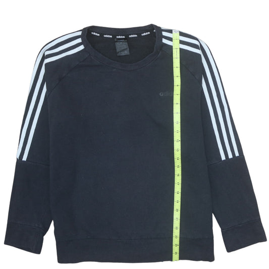 Womens UK Size 14 adidas Black Pullover Sweatshirt
